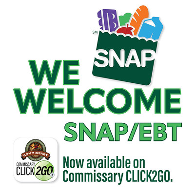 Commissary CLICK2GO now accepts EBT/SNAP